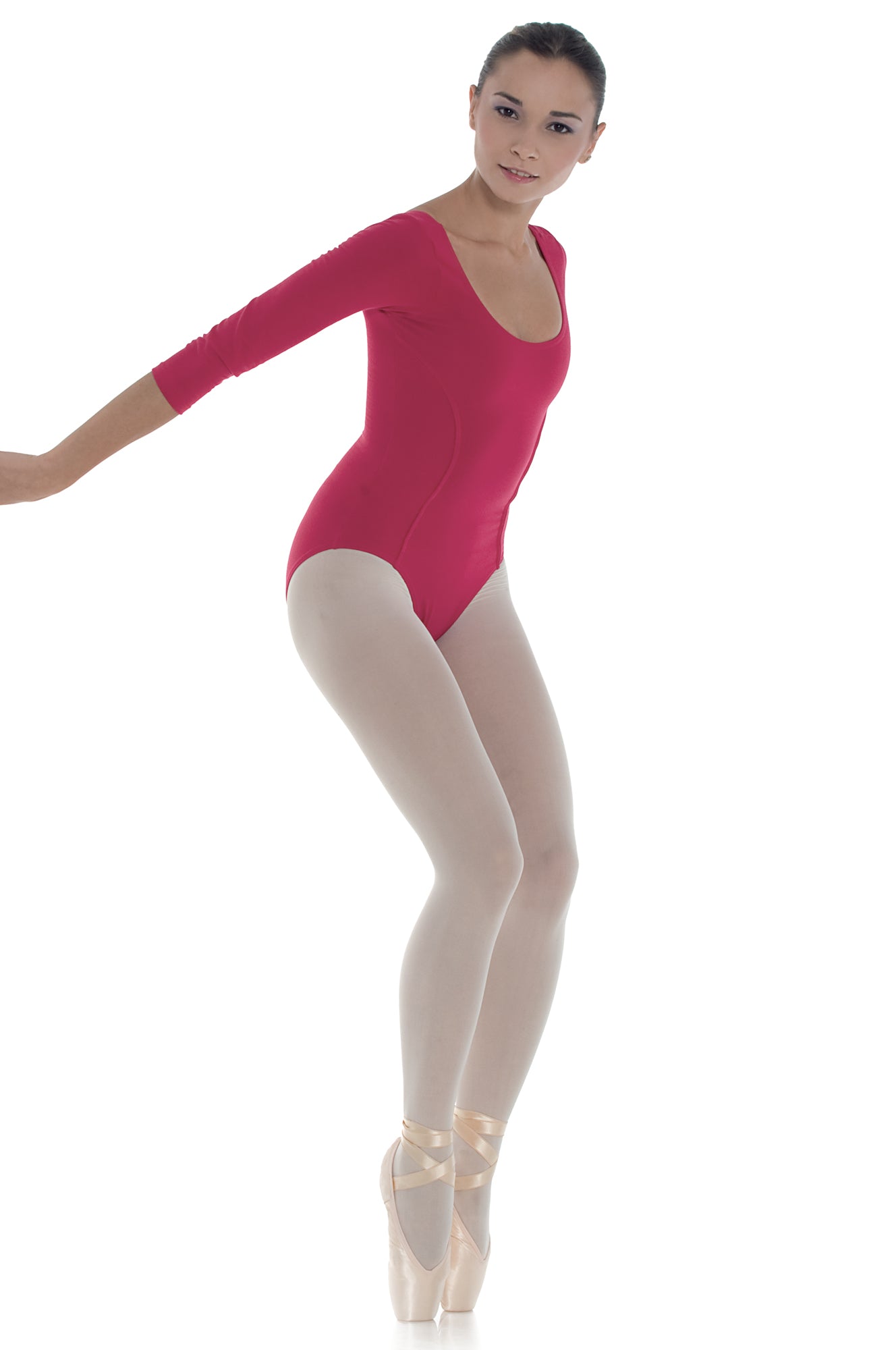 Maillot dança com mangas 3/4 RAMONA B508